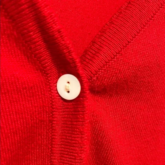 Women's Vibrant Red Cardigan - Picture 4 of 9